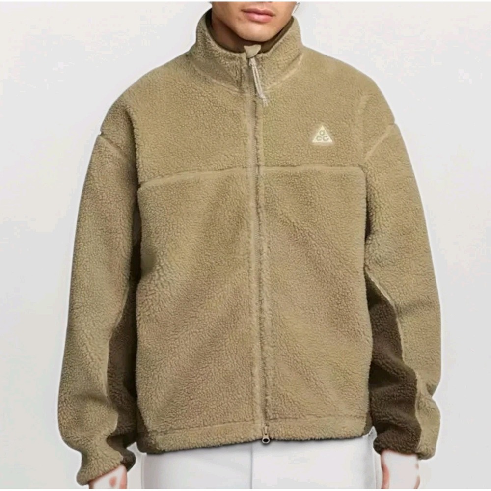 Gorpcore Windproof Sherpa Fleece Jacket Nike ACG Canwell Glacier Mens XXL NWT